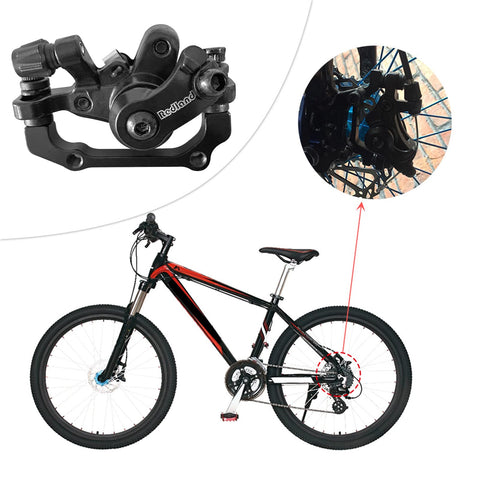 Aluminum Alloy Rear Disc Brake For Mountain Bikes Beefy Stopping Power Smooth Control Easy Install Caliper Durable MTB Braking System With Excellent Heat Dissipation