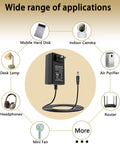 24V 3A Power Supply Adapter 72W AC To DC Converter with applications for LED strips, CCTV cameras, routers, and more.