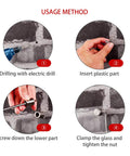 Heavy Duty 48 Pack Sign Standoff Screw System With Drywall Anchors And Rubber Isolation Pads 3 4 By 1 Inch installation steps with electric drill and screws.
