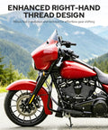 Shift Linkage And Levers For Harley-Davidson Touring Softail Dyna Road King Electra Glide Trike 1986-2026 Black CNC Machined 6061 Aluminum Rust-Resistant Performance Upgrade, right-hand thread design
