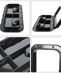 Heavy Duty Boat Hatch Cover Built Like A Tank With Premium Abs Plastic For Tight Deck Access features dual recessed handles and smooth hinge.