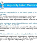 Product FAQ on compatibility, returns, and damages for Mass Air Flow Sensor Meter 22680-7S000 Cross Compatible With Nissan