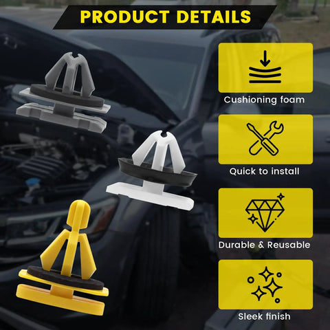 Fender Flare Clip Kit 71 Pcs With Wheel Flare Clips And Trim Panel Remover Durable Plastic Retainers for GM vehicles