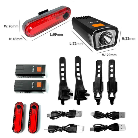 4 Pack USB C Rechargeable Bike Lights Headlights For Night Rides Men Women And Kids With 3 Modes A Safe Indicator Light For Skateboards Strollers And Wheelchairs