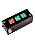 Heavy Duty Garage Door Opener Wall Mount Push Button Switch with open, close, and stop controls for commercial gates.