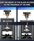 Heavy Duty Manual Wire Stripping Tool For Scrap Copper Wires 0.06 To 1.18 Inch Range with Adjustable Blade Mechanism