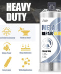 Heavy Duty 2 Part Epoxy Metal Repair Glue For Bonding Cracks And Leaks On Stainless Steel Ceramics Plastic And Alloys Heat Resistant
