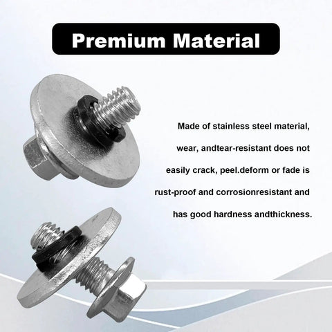 Badass 3/4 Inch Go Kart Clutch Bolt Kit With Lock Washers For Predator Engines Rust Resistant Stainless Steel Fasteners For Minibikes And 10 12 Tooth Clutches Two Pack showing stainless steel bolts with lock washers.