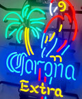 Parrot Neon Sign Handmade Tube Light 17 By 13 Inches For Home Bedroom Garage Decor Wall Light Multicolor Neon Glow Great For Bar Pub Hotel Man Cave Game Room showing parrot and palm tree design