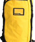 Front view of Trailhead Duffel Bag Waterproof Yellow Large With Detachable Alpine Cut Shoulder Straps and Side Carry Handles