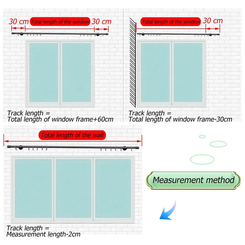Heavy Duty Sliding Barn Door Track System With Silent Gliding Rollers For Seamless Room Dividers 180Cm Aluminum Ceiling Rail No Sweat Install Peach Finish Built Tough And Reliable installation measurement guide.