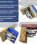 Installation guide for 175 Degree Heavy Duty Cabinet Hinges Set For Wide Opening 2 Pair Concealed Hydraulic Hinges