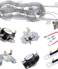 Dryer Heating Element Upgrade Kit With 3392519 Thermal Fuse 279973 Thermostat And 279816 Element 8544771 parts for Maytag, Kenmore, Whirlpool.