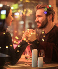 12 Pack Waterproof Flameless LED Pillar Candles 2.2 Inch Slim Plastic Battery Powered Candles With Two Remotes And Timers Melt Proof Outdoor Patio Decor For Weddings Parties And Home on table during dinner