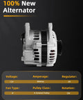 Beefed-Up High Output 12V 80Amp Replacement Alternator With 4-Groove Pulley For Mazda Protege 1997-2003
