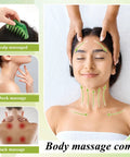 Cooling Jade Eye Masks And Hair Comb Set 4 Piece Facial Massage Tools For Puffiness Relief And Relaxation Jade Stone Eye Masks With Scalp Comb Gua Sha Style Beauty Tools For Home Spa Chill Self Care, scalp comb on hair