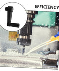 Woodworking Handle Nylon Crank Accessory Easy Install for Smooth Operation and High Efficiency Durable Wear Resistant Round Hole Design for Precise Adjustments and Quick Setup for Fast Tool Changes in use on machinery.