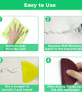 Four-step guide to using Drywall Repair Kit With Paste And Scraper for fast wall patch and easy hole fill, home repair made simple.