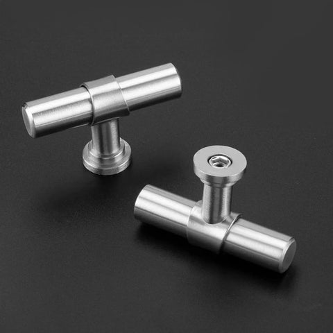 25 Pack Brushed Nickel Cabinet Knobs And T Bar Drawer Pulls For Kitchen And Dresser Single Hole Silver Drawer Hardware