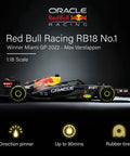 Licensed Red Bull F1 RB18 One Eighteen Scale Remote Control Car With Realistic Detail RC Vehicle For Kids And Adults