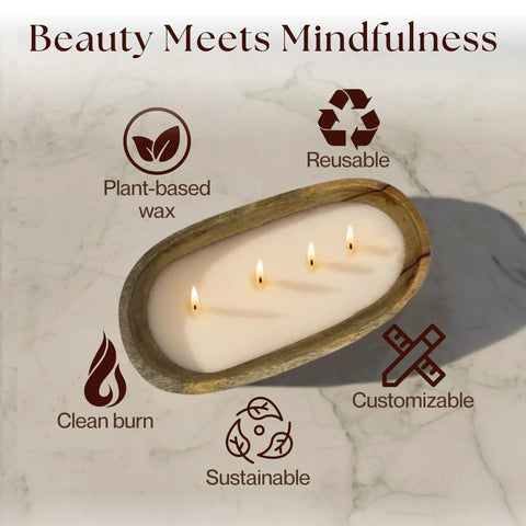Sand Candle Kit With 24 Wicks And Ivory Pearled Wax Beads 1 Pound Includes Wood Holder Unscented Aroma Beads Reusable