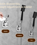 360 Degree Swivel Shower Head Holder With Strong Suction Cup, 10 Kg Load Capacity installed on tile wall with handheld shower