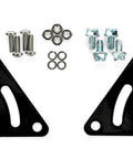 AccuLevel RV Leveling Brackets for Fifth Wheel King Pin Boxes with bolts and washers, black metal, heavy duty mounting