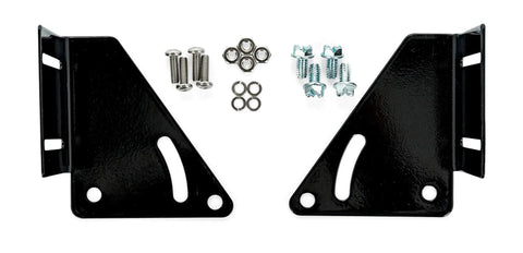 AccuLevel RV Leveling Brackets for Fifth Wheel King Pin Boxes with bolts and washers, black metal, heavy duty mounting