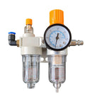 Pro Grade Tire Changer Air Compressor Regulator Kit With Water And Oil Separator, Pressure Gauge, Filter Lubricator, 145 PSI Max