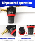 Gnhydxfe TU-21 engine cylinder leak-down tester kit, blue; includes 1/4-inch air quick plug and regulator valve.