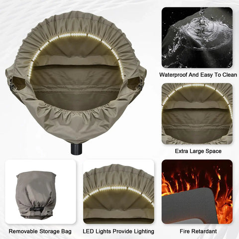 Dust Hood For Miter Saw With Built In Light And 4 Inch Dust Port Portable Bench Miter Saw Dust Collection System With LED Illumination