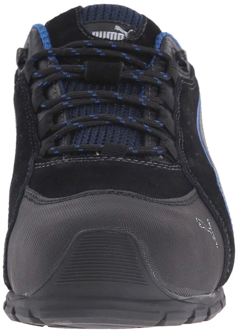 Rio Black Industrial Work Shoe With Aluminum Toe Cap, Oil And Slip-Resistant Outsole, IdCELL Heel Shock Absorption, Meets ASTM F2413-18