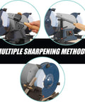 Peachtree Pro Grind sharpening system for 8-inch grinders with setup blocks and quad jig for lathe turning tools