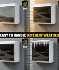 Badass Weatherproof EV Charger Cover Wall Mount Universal Fit EV Protection Box Tinted Acrylic Panel against dust rain snow heat.