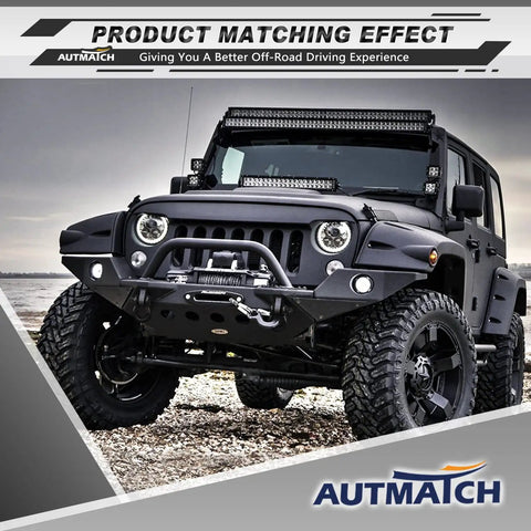 Black off-road vehicle showcasing D Ring Shackle Isolators And Washers Kit For 3/4 Inch Shackles, rugged bumper protection