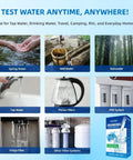 Hella Reliable Heavy Duty Home Drinking Water Test Kit 25 In 1 With 165 Quick Strips Plus Bonus Bacteria Checks for various water sources.