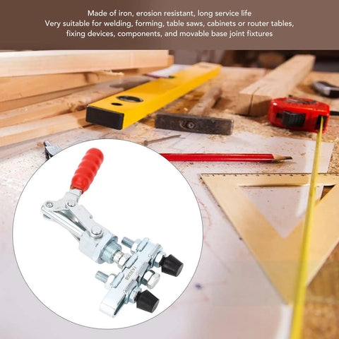 Double Head Push Pull Toggle Clamp Securely Locks Welding, Saws And Molds For Rock Solid Build Quality and Quick Release Clamping Action On Any Shop Job.