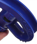Close-up of the steel bending head of Gleavi Manual Conduit Bender Tool with smooth finish for precise pipe bending.
