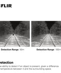 Comparison of thermal detection range 50m vs 100m with Scion OTM 9Hz Thermal Imaging Monocular With Onboard Video Recording And MicroSD Expansion