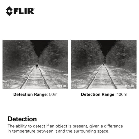 Comparison of thermal detection range 50m vs 100m with Scion OTM 9Hz Thermal Imaging Monocular With Onboard Video Recording And MicroSD Expansion