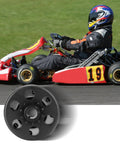 Centrifugal Go Kart Clutch Three Quarters Bore Ten Tooth For 40 41 420 Chain, shown with go-kart racer in action