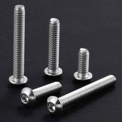 30 Piece Set Of 5/16 Inch By 1 Inch Button Head Socket Cap Screws In Top Grade 304 Stainless Steel With Solid Allen Hex Drive And Fully Threaded Design For Heavy Duty Builds That Promise Zero Rust Headaches