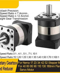 Planetary Gearbox Motor Reducer For Nema 17 23 And 34 Stepper Motors Packin Serious Torque For 40 To 180 Mm Flange Servo Drives With Plf160 42 Mm Mounting and Straight Gear Design