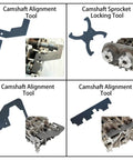 Gearhead Grade Camshaft Timing Tool Kit For Ford EcoBoost 1.5T 1.6T 2.0T 2.3T And Jaguar Land Rover Evoque 2.0T Crankshaft Alignment Locking Tool With Precision Pins, Volvo EcoBoost Compatible tools images.