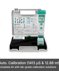 Value Series EC20 Conductivity Pocket Tester Kit With BPB Sensor Auto Calibration And Auto Temperature Compensation 0 To 20 mS Per Centimeter 1 Percent FS Large Clear LCD Compact Portable Meter For Water Quality, case open