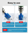 Steps to use Ten Piece Diamond Hole Saw Kit For Ceramic, Marble, Granite And Glass with Pro Grade Heavy Duty Brazed Core Bits
