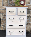 Dresser with Fifteen Pack Premium Black Door Pull Handles Five And Three Quarter Inch Utility Pulls for barn doors and cabinets