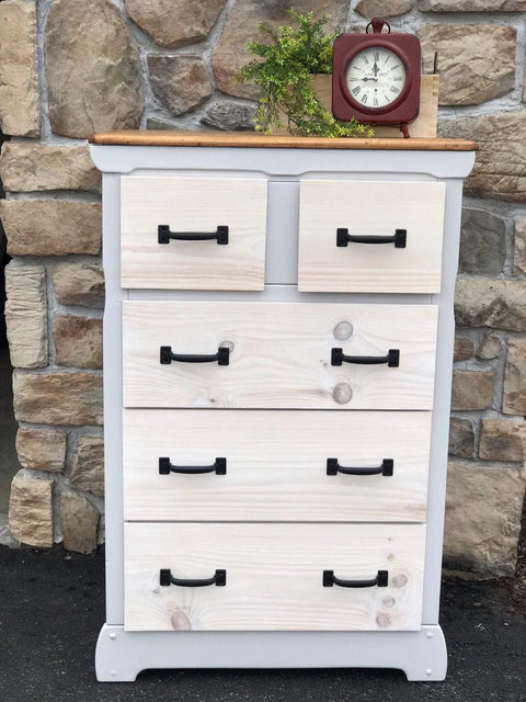 Dresser with Fifteen Pack Premium Black Door Pull Handles Five And Three Quarter Inch Utility Pulls for barn doors and cabinets