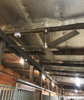 Ceiling covered with Reflective Foil Insulation Spiral Duct Pipe Wrap Double Bubble 4 Inch By 10 Foot R8 With Taped Seams