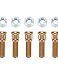 Upgrade Your Ride With Premium Wheel Studs And Lug Nuts Kit Featuring 1/2 Inch Fine Thread 5 Bolt Pattern Designed For Heavy Duty Use And Secure Grip On Most Cars And Trailers. 5 metal studs and lug nuts set